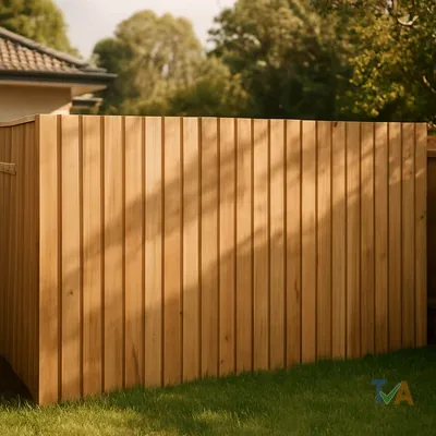 Fencing contractor installing timber fence panels — Australia
